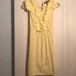BCBG ruffle front dress